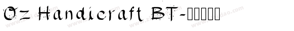 Oz Handicraft BT字体转换